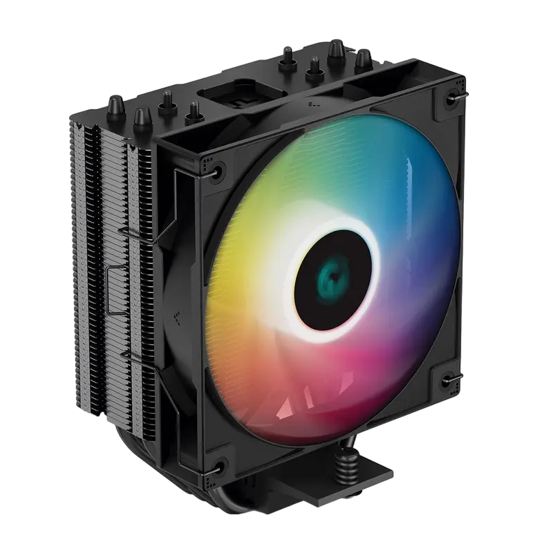 AC Deepcool "AG400 DIGITAL PLUS" (≤31.6dB, 500-2100RPM, 75.89 CFM, 2x120mm, ARGB, 220W, 4x6mm, Displ