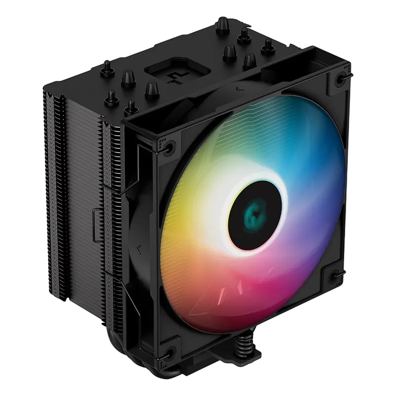 AC Deepcool "AG500 BK ARGB" (≤29.4dB, 300-1850RPM, 67.88 CFM, 120mm, ARGB, 240W, 5x6mm, 816g.)