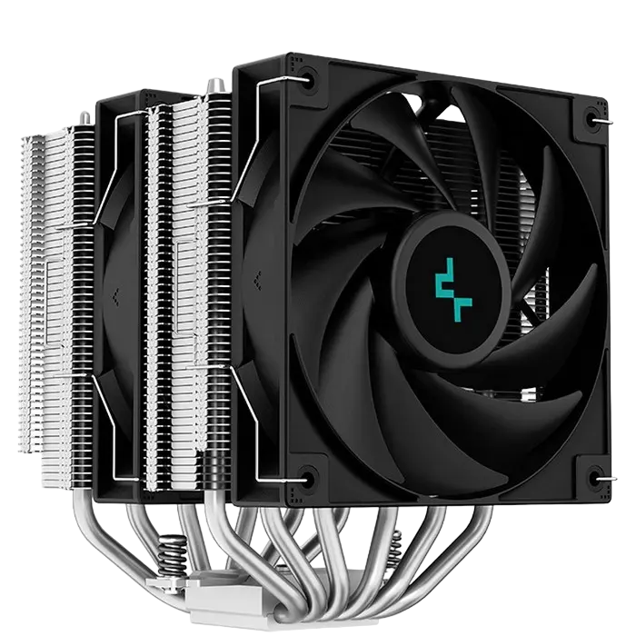 AC Deepcool "AG620" (<29.4dBA, 300-1850RPM, 67.88CFM, 2x120mm, 260W, 6x6mm, 1300g.)