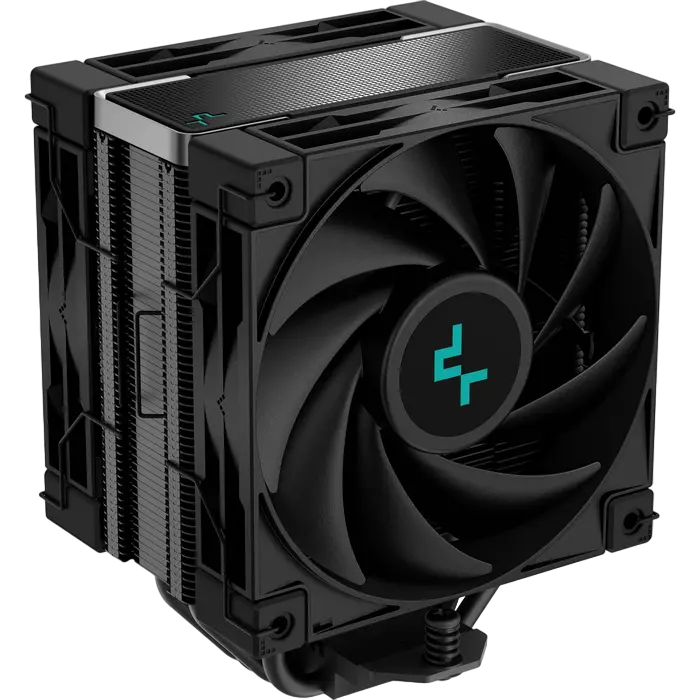 AC Deepcool "AK400 ZERO DARK PLUS" (≤28dB, 500-1650RPM, 59.46 CFM, 2x120mm, 220W, 4x6mm, 802g.)