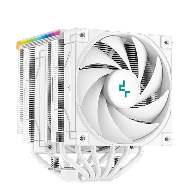 AC Deepcool "AK620 DIGITAL WH" (≤28 dB, 500-1850RPM, 68.99 CFM, 2x120mm, ARGB, 260W, 6x6mm, Display