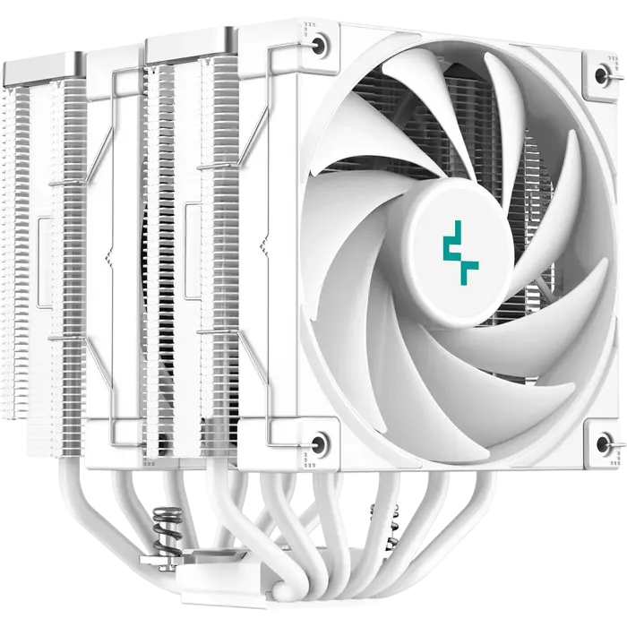 AC Deepcool "AK620 WH" (≤28 dB, 500-1850RPM, 68.99 CFM, 2x120mm, 260W, 6x6mm, 1456g.)