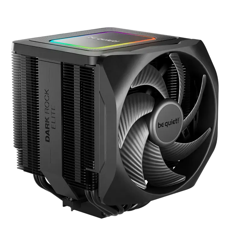be quiet! AC be quiet! "Dark Rock Elite" (11-25,8dBA, 1500/1700RPM, 2x135mm, PWM, 280W, 7x6mm, ARGB, 1340g.)