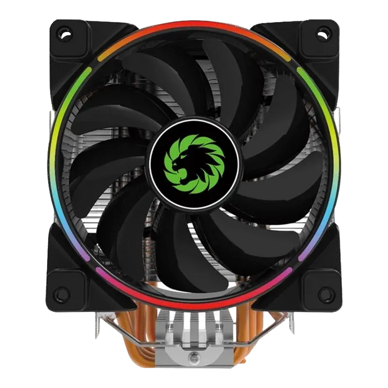 AC Gamemax "Gamma 500-Rainbow" (<26.3dBA, 1000-1800RPM, 51.18CFM, 120mm, RGB, 5x6mm, 187W, 600g.)