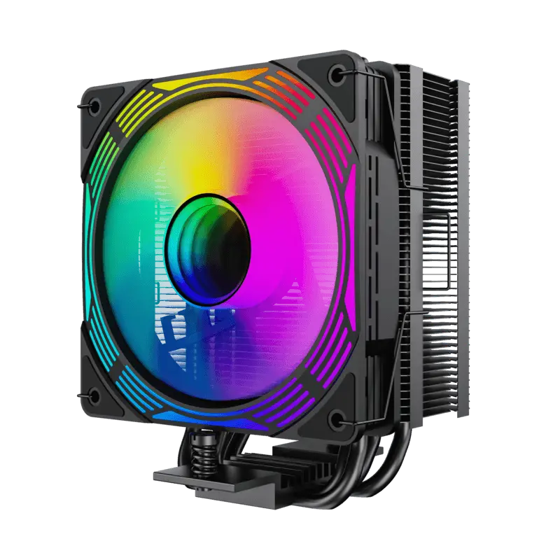 AC Gamemax "Ice Force BK" (<31,21dBA, 800-1800RPM, 44.35CFM, 120mm, PWM, ARGB, 4x6mm, 47 Fins, 200W