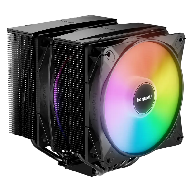 AC be quiet! "Pure Rock Pro 3 LX Black" (14-34.8dBA, 2000RPM, 61.8 CFM, 2x120mm, ARGB, PWM, 250W, 6x