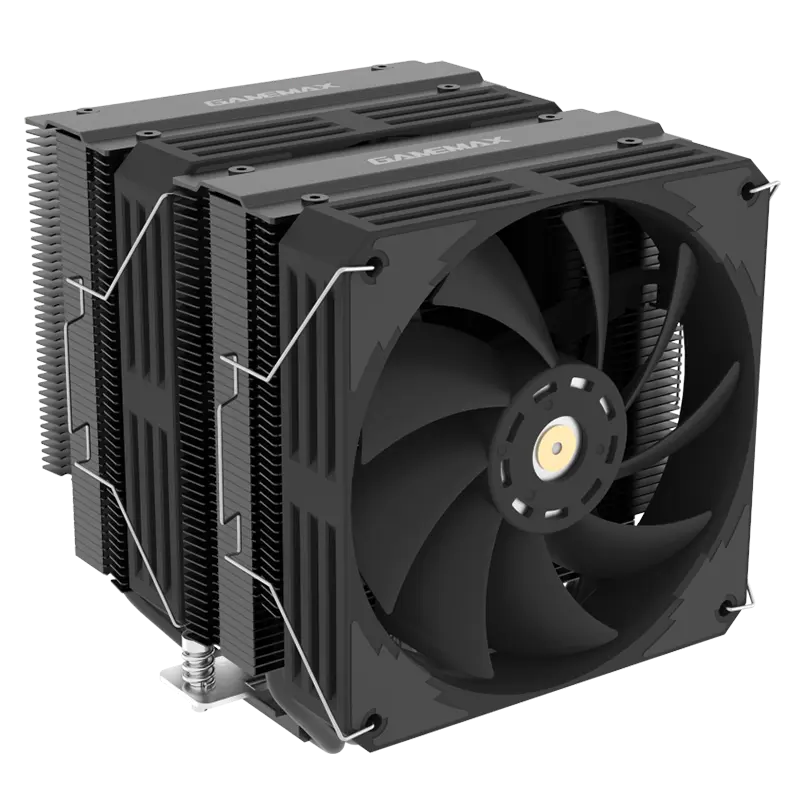 AC Gamemax "TWIN600 BK" (<38.6dBA, 800-2500RPM, 88.2CFM, 2x120mm, 6x6mm, 250W, 1120g.)