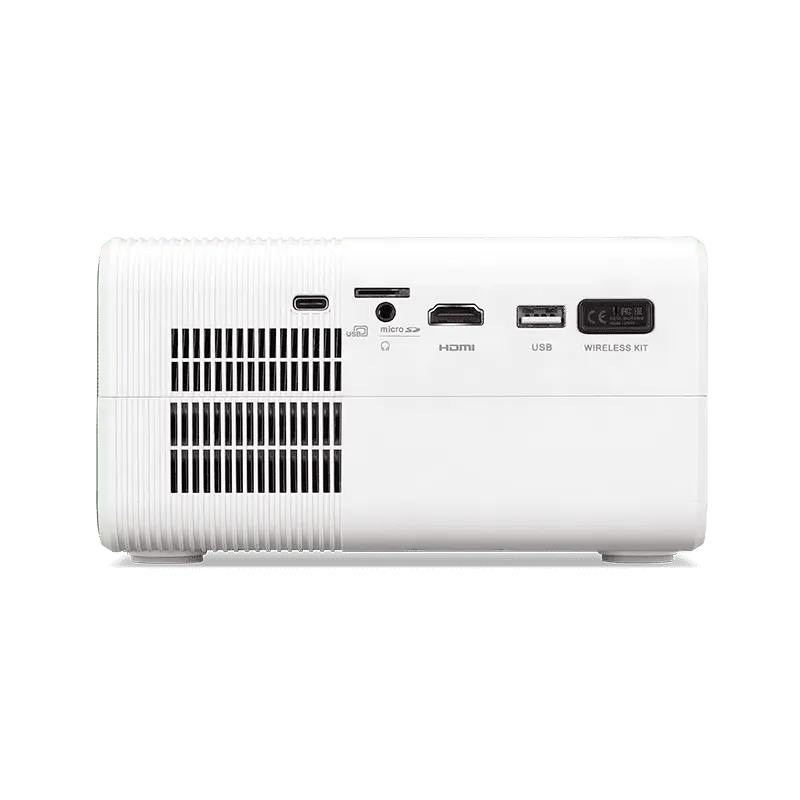 Acer Aopen QF12 LCD FullHD LED 100 lumeni alb, vedere posterioară