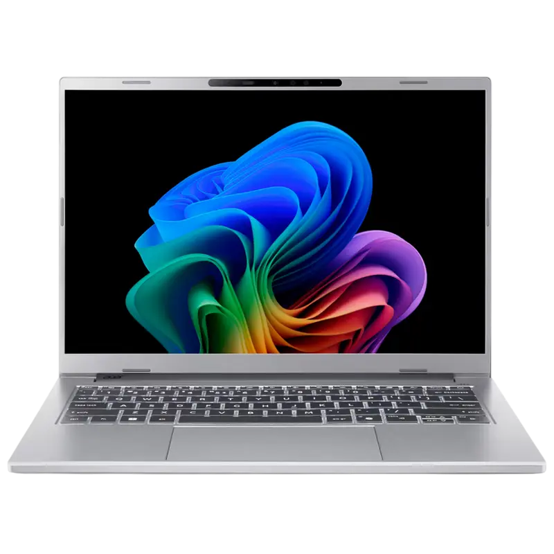Acer Aspire 14 AI OLED A14-61M Silver Ryzen AI 7 350 32GB 1TB, vedere principală