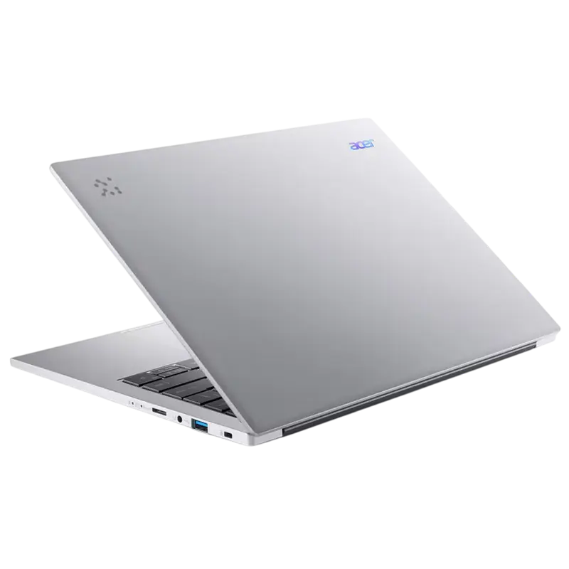 Acer Aspire 14 AI OLED A14-61M Silver Ryzen AI 7 350 32GB 1TB, vedere laterală