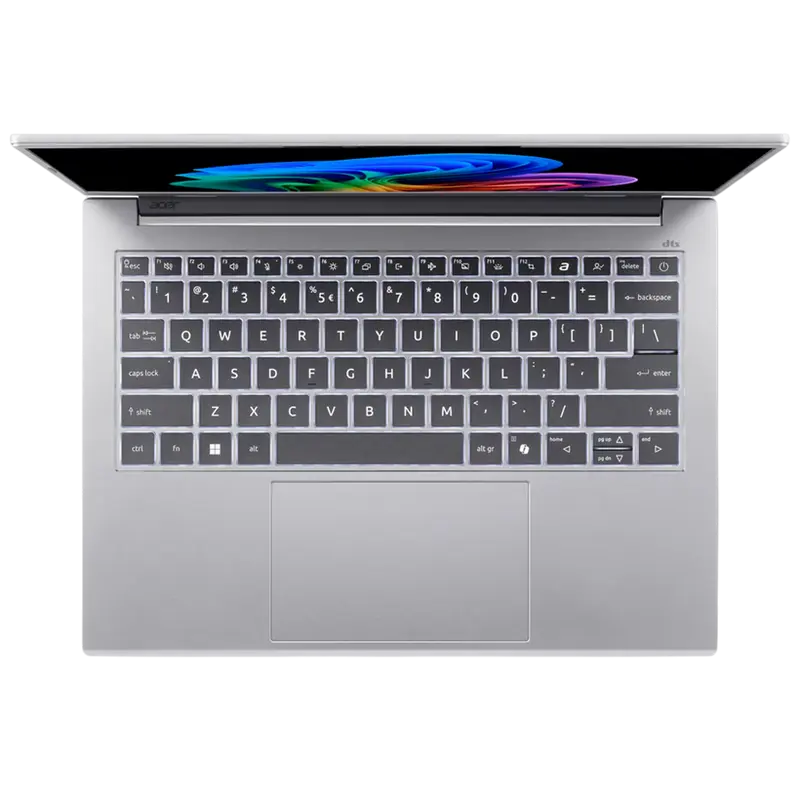 Acer Aspire 14 AI OLED A14-61M Silver Ryzen AI 7 350 32GB 1TB, detaliu interfață
