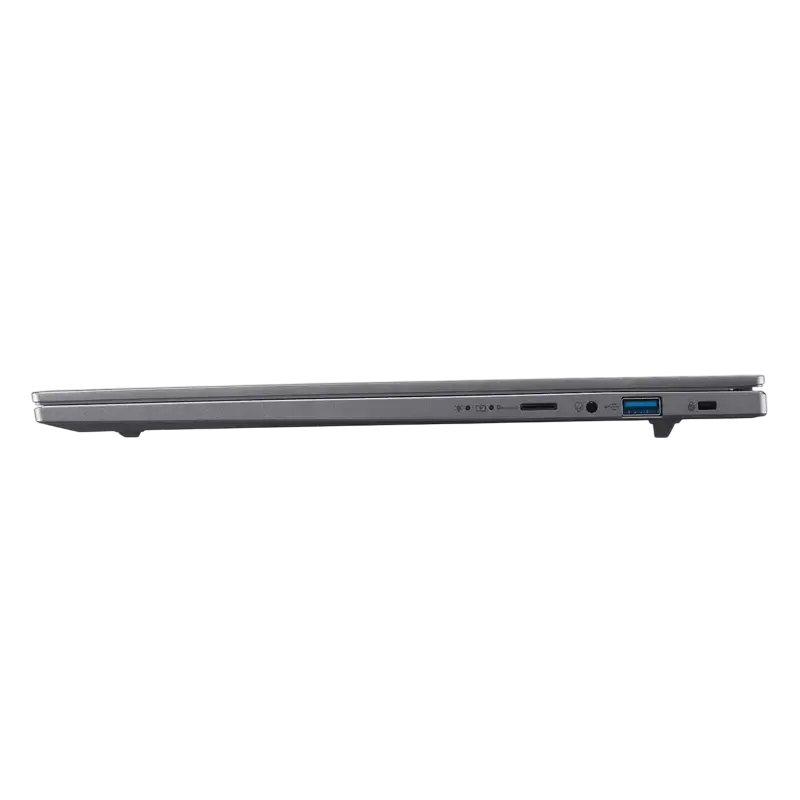 Acer Aspire 16 AI OLED A16-61M Gray Ryzen AI 5 330 16GB 1TB, vedere posterioară