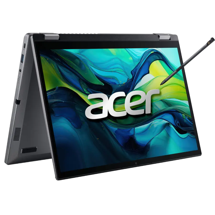 Acer Aspire Spin 14 ASP14-51MTN Gray Core 5 120U 16GB 512GB Win 11, vedere laterală