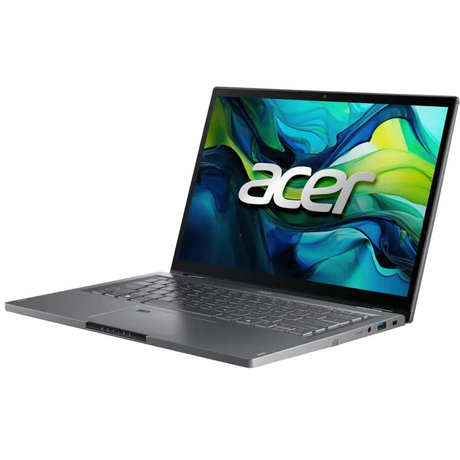 Acer Aspire Spin 14 ASP14-51MTN Gray Core 5 120U 16GB 512GB Win 11, vedere posterioară