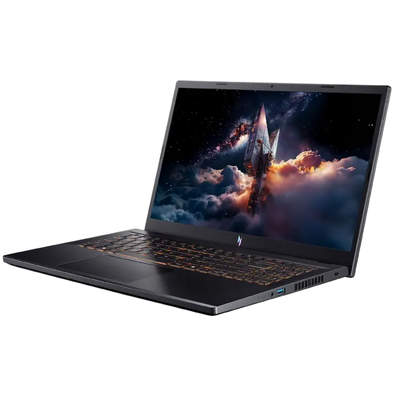 Acer Nitro V 15 AI ANV15-42 Black Ryzen 7 7445HS 16GB 512GB RTX 4050, vedere posterioară