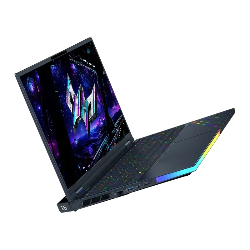 Acer Predator Helios 16 AI PH16-73 Black 16 inch Core Ultra 9 275HX 32GB 1TB RTX 5090 24GB, vedere laterală