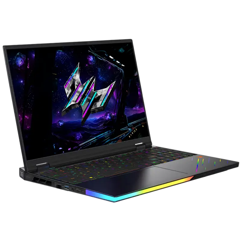 Acer Predator Helios 16 AI PH16-73 Black 16 inch Core Ultra 9 275HX 32GB 1TB RTX 5090 24GB, vedere posterioară