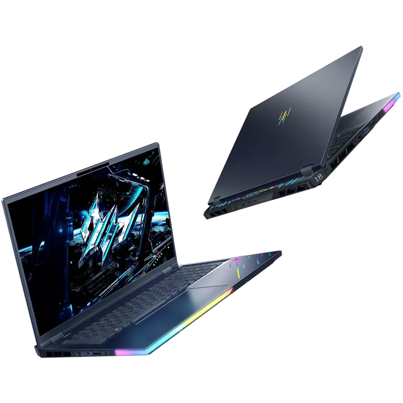Acer Predator Helios 18 AI PH18-73 Black 18 inch Core Ultra 9 275HX 64GB 2TB RTX 5080 16GB, vedere posterioară