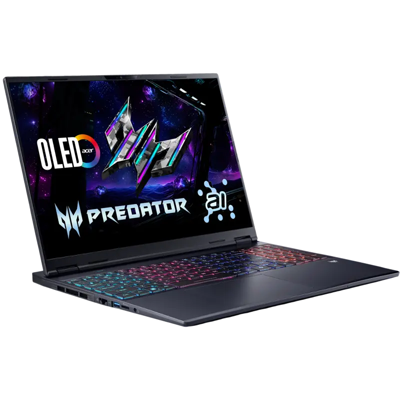 Acer Predator Helios Neo 16S AI PHN16S-71 Black 16 inch Core Ultra 9 275HX 32GB 1TB RTX 5070 Ti 12GB, vedere posterioară