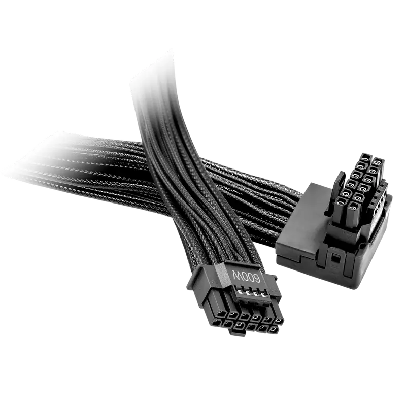 Adapter Cable be quiet! 12V-2X6 / 12VHPWR 90° REVERSED PCI-E, 600W
