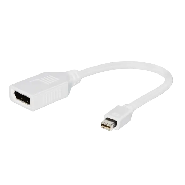 Adapter DP F to mini DP M, Cablexpert "A-mDPM-DPF-001-W", White