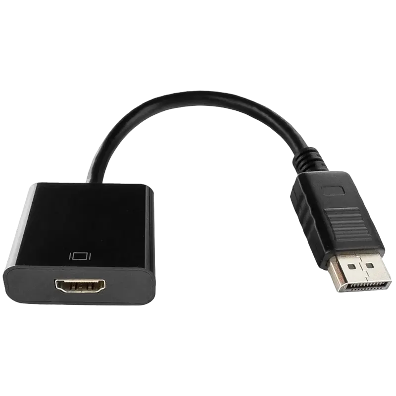 Adapter DP M to HDMI F Cablexpert "A-DPM-HDMIF-002" Black Display port male to HDMI fem