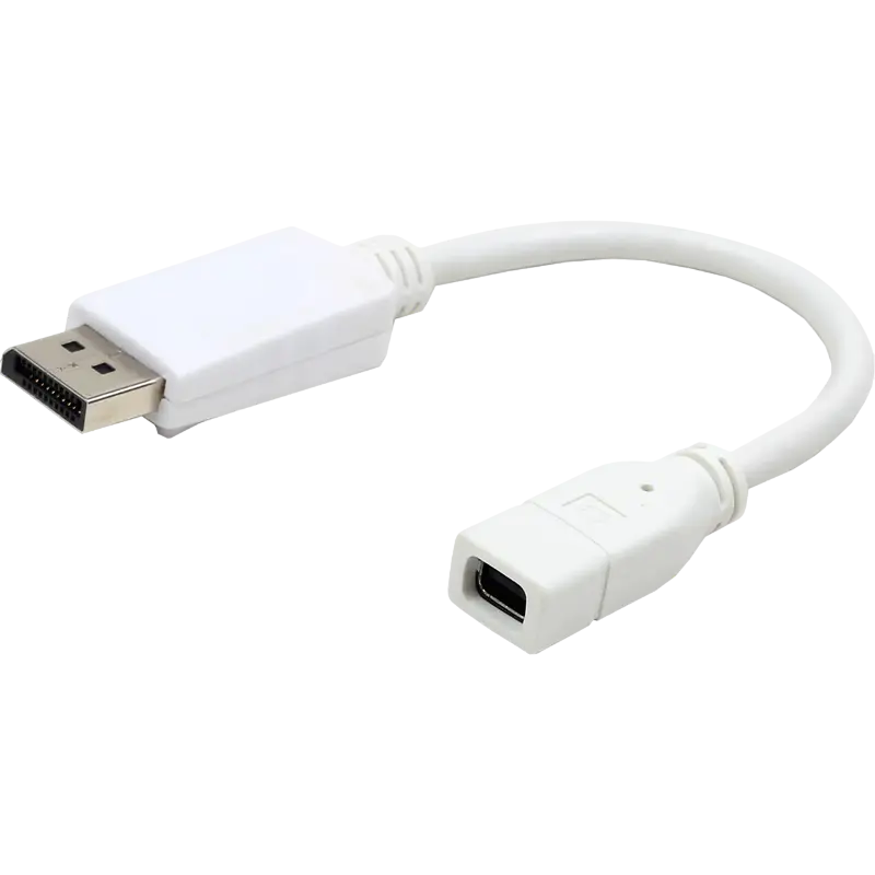 Adapter DP M to mini DP F, Cablexpert "A-mDPF-DPM-001-W", White