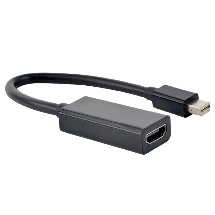Adapter DP mini M to HDMI F, Black Cablexpert "A-mDPM-HDMIF-02", mini Display port male to HDMI fem