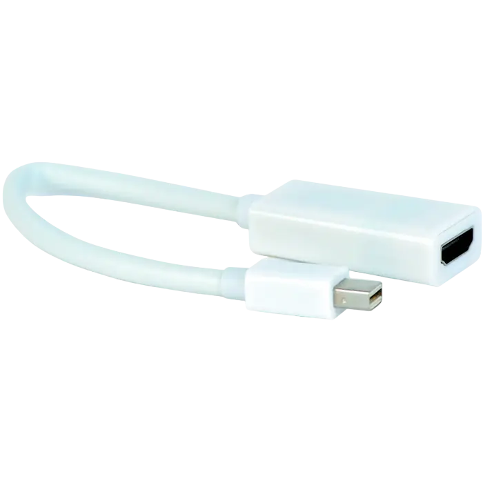 Adapter DP mini M to HDMI F, White Cablexpert "A-mDPM-HDMIF-02-W", miniDisplay port male to HDMI fem