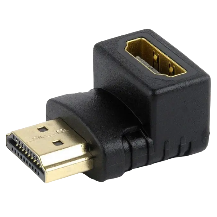 Adapter HDMI M to HDMI F 90 degrees, Cablexpert "A-HDMI90-FML"