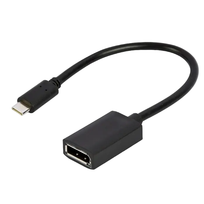 Adapter Type-C to DP socket 0.15m Cablexpert, up to 4K at 60 Hz, A-CM-DPF-02