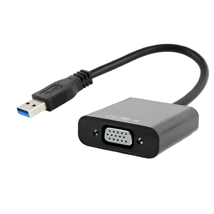 Adapter USB 3.0 male to VGA female, Cablexpert "AB-U3M-VGAF-01"