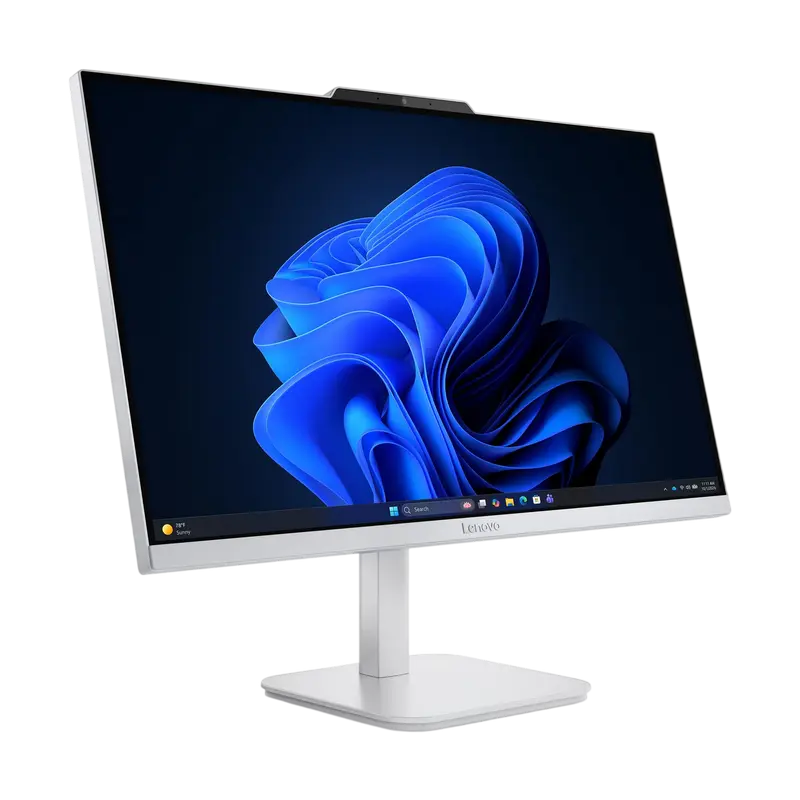 Calculator all-in-one Lenovo AIO A105 23,8 inch Ryzen 5 8/512 GB Gri, vedere posterioară