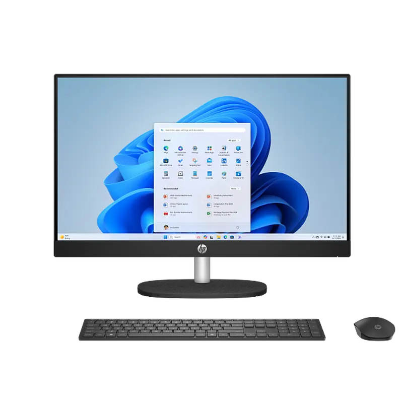 HP AIO AI 24-cr2088ci Black (23,8" FHD IPS Ultra 5 225U 1.5-4.8GHz, 16GB, 512GB SSD, Wireless KB&MS