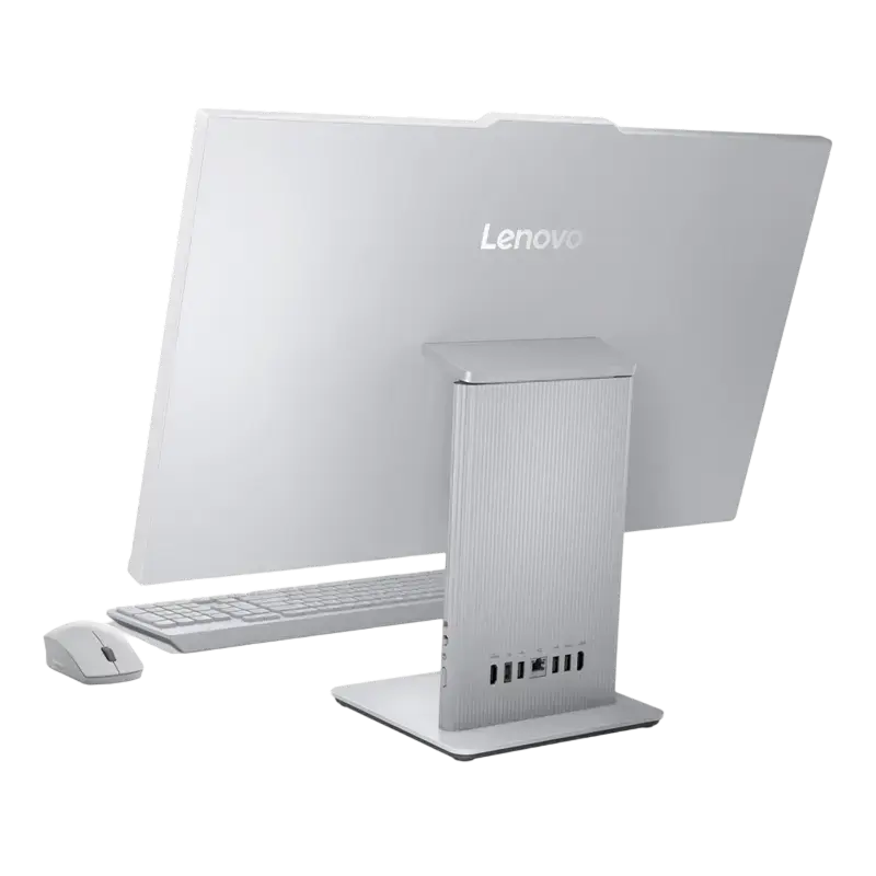 Computer All-in-One Lenovo IdeaCentre 3 27ARR9, 27 inch FHD IPS, Ryzen 5 7535HS, 16GB, 512GB SSD, Cloud Grey, vedere alternativă