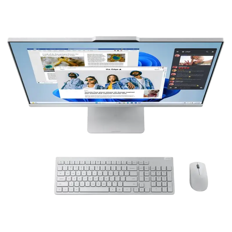 Computer All-in-One Lenovo IdeaCentre 3 27ARR9, 27 inch FHD IPS, Ryzen 5 7535HS, 16GB, 512GB SSD, Cloud Grey, imagine suplimentară 9