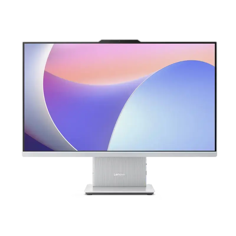 All-in-One Lenovo IdeaCentre 3 27IRH9 Cloud Grey 27" QHD, vedere posterioară