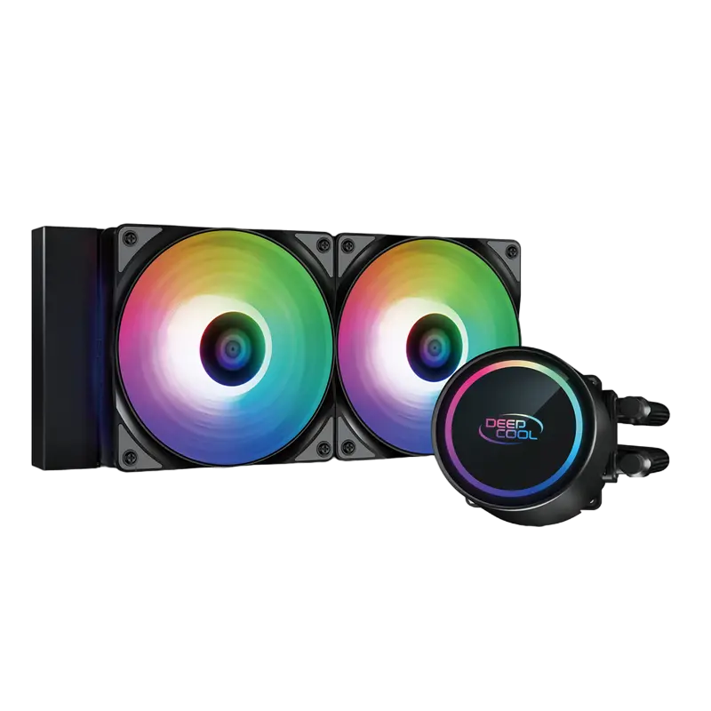 AIO Liquid Cooling Deepcool "GAMMAXX L240 ARGB" (≤30 dB(A), 69.34 CFM, 2x120mm, ARGB, 250W, 1330g)