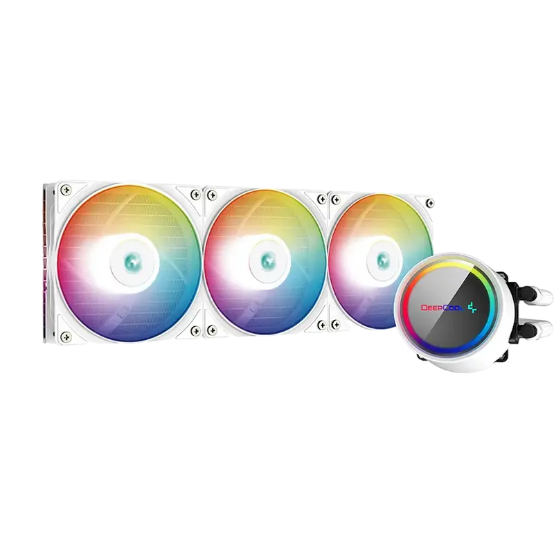 AIO Liquid Cooling Deepcool "GAMMAXX L360 ARGB White" (<30dBA, 69.34CFM, 3x120mm, ARGB LED, 1696g.)