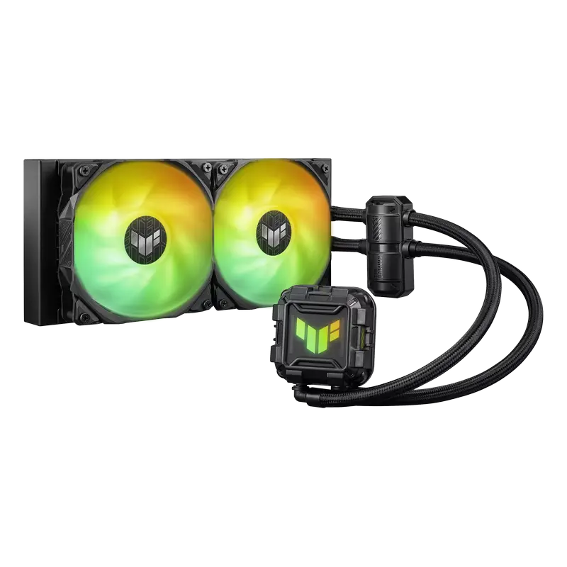 AIO Liquid Cooling ASUS "TUF GAMING LC II 240 ARGB" (<29dBA, 2x120mm, ARGB, 8000-2000RPM, 67CFM)