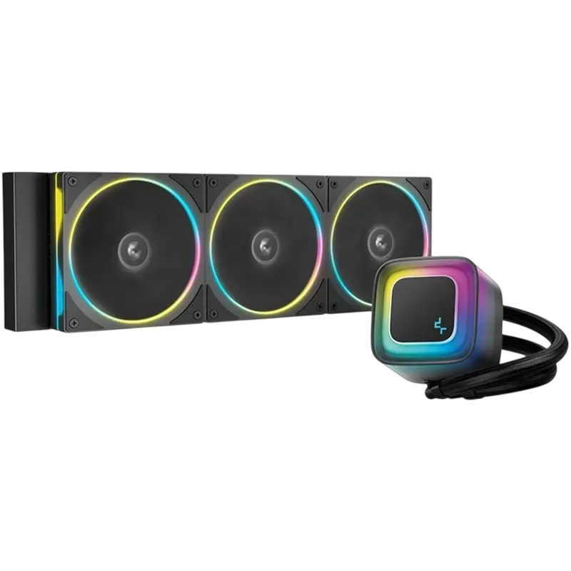 AIO Liquid Cooling Deepcool "LE360 PRO" (<36.07dBA, 400-2400RPM, 66.23CFM, 3x120mm, 2500-3400RPM, AR