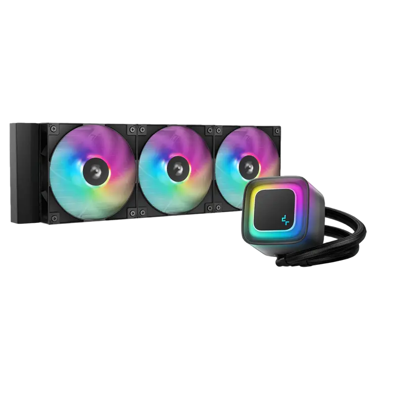AIO Liquid Cooling Deepcool "LE360 V2" (<31.6dBA, 500-2100RPM, 75.89CFM, 3x120mm, 2500-3400RPM, ARGB