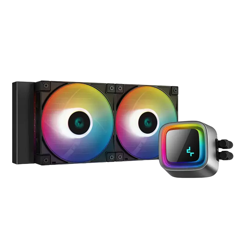 AIO Liquid Cooling Deepcool "LE520" (<32.9dBA, 85.85CFM, 2x120mm, ARGB LED, 1238g.)