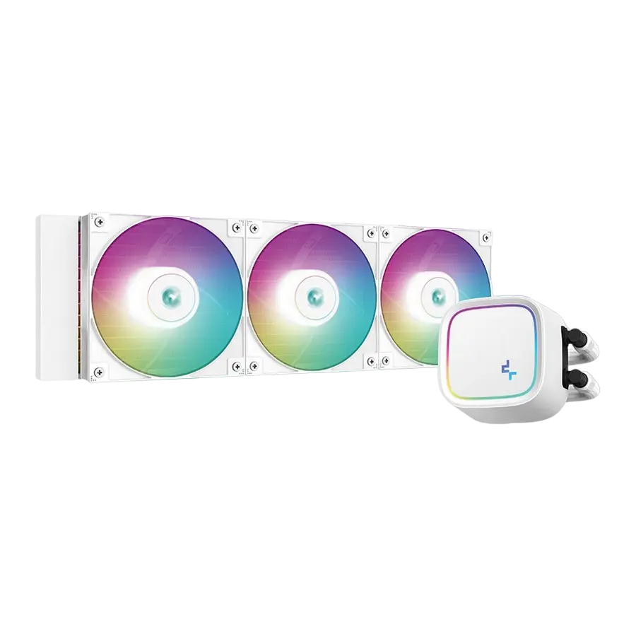 AIO Liquid Cooling Deepcool "LE720 White " (<32.9dBA, 85.85CFM, 3x120mm, ARGB, 1570g.)