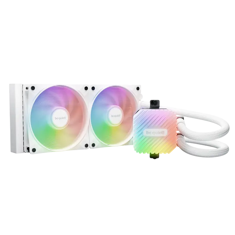 AIO Liquid Cooling be quiet! "Light Loop 240mm" WHITE (15.4-34.9dB, 2x120mm ARGB fans, PWM, 2100RPM