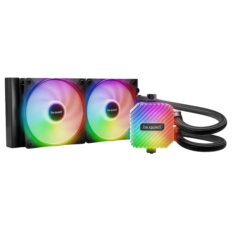 AIO Liquid Cooling be quiet! "Light Loop 240mm" (15.4-34.9dB, 2x120mm ARGB fans, PWM, 2100RPM, ARGB