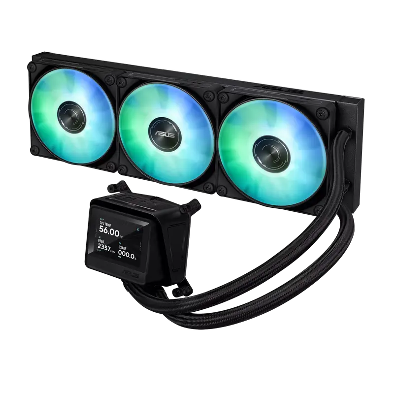 Cooler lichid CPU Asus MAX GAMING LC 360 ARGB LCD 3x120mm, imagine suplimentară 7