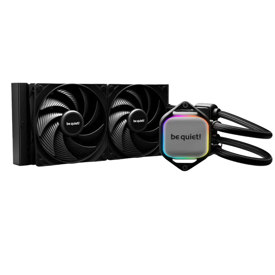 be quiet! AIO Liquid Cooling be quiet! "Pure Loop 2 240mm" (15.4-34.9dB, 2x120mm, PWM, 2100RPM, 59.6 CFM, Pump