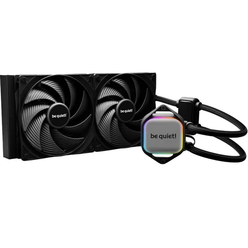 be quiet! AIO Liquid Cooling be quiet! "Pure Loop 2 280mm" (15.4-33.8dB, 2x140mm, PWM, 1800RPM, 72.2 CFM, Pump