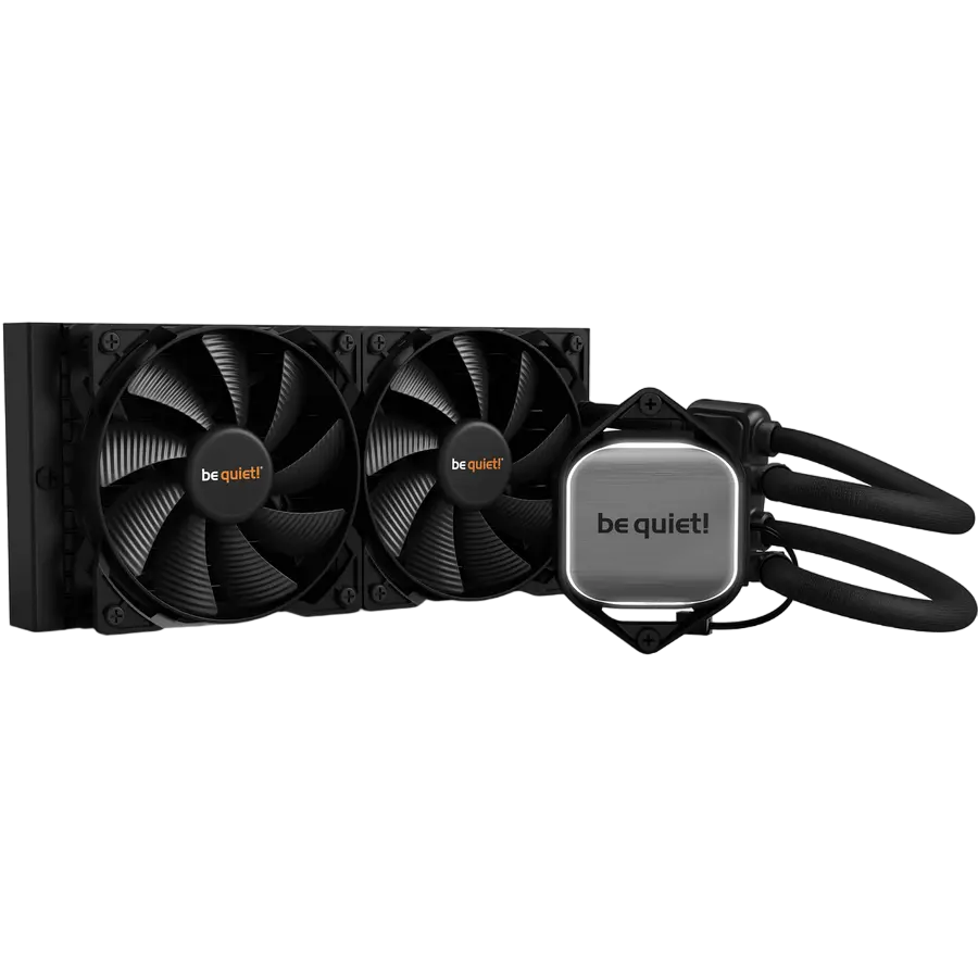 AIO Liquid Cooling be quiet! "Pure Loop 240mm" (19-39.5dB, 2x120mm, PWM, 2000RPM, White LED, 1005g.)